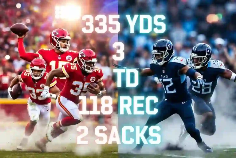 Kansas City Chiefs vs Tennessee Titans match player stats