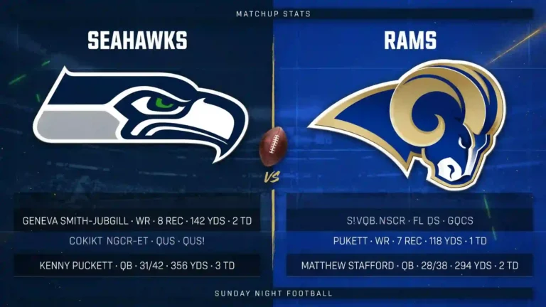 Seahawks vs Los Angeles Rams Match Player Stats