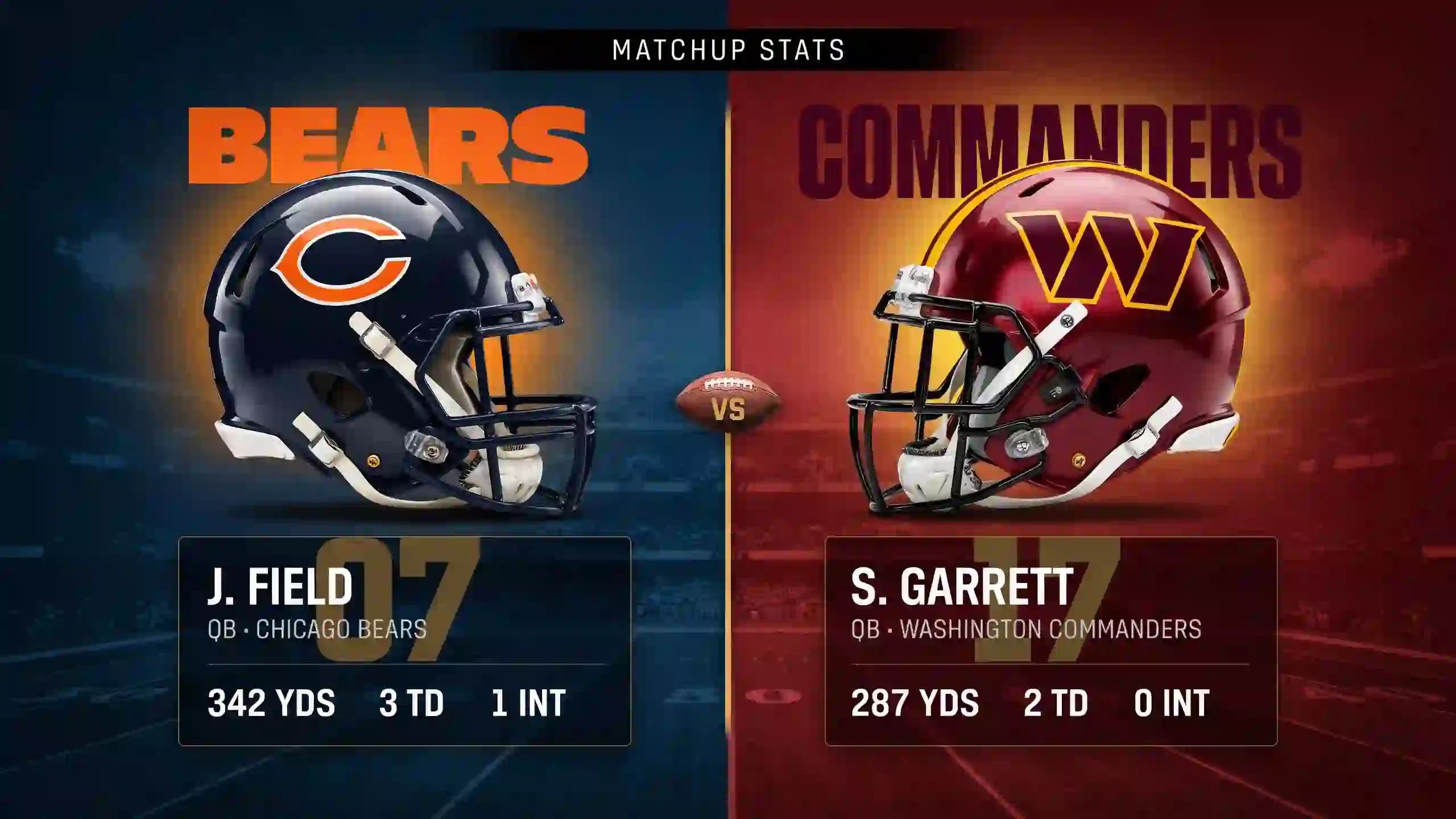 Chicago Bears vs Washington Commanders