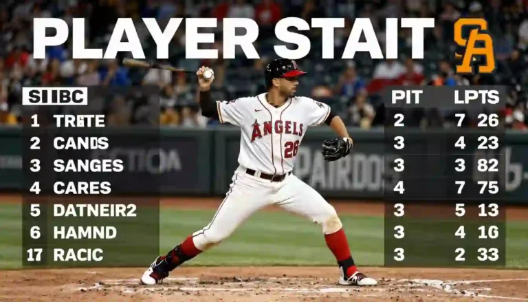 Los Angeles Angels vs Padres Match Player Stats