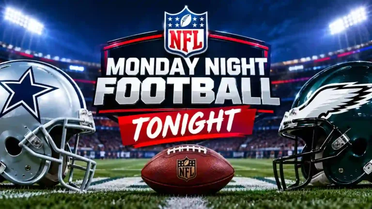 Monday Night Football tonight NFL game in a stadium